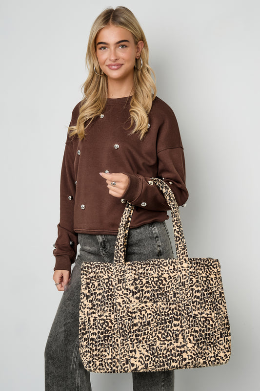 Tote Bags Leopard Print Daily Polyester Daily Accessories
