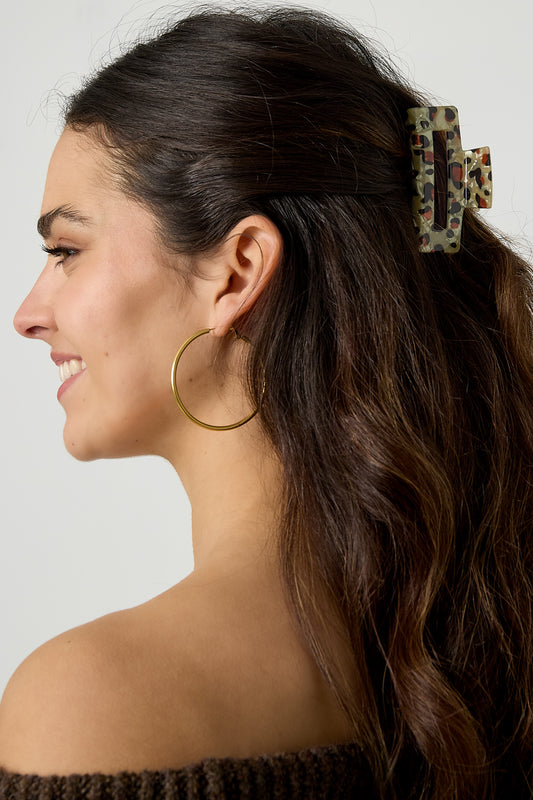 Hair Clips Leopard Print Acrylic Daily Accessories