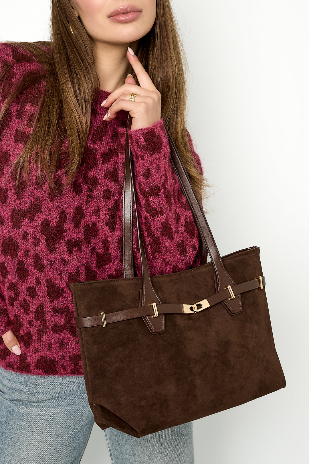 Tote Bags Solid Color Casual Suede Daily Accessories
